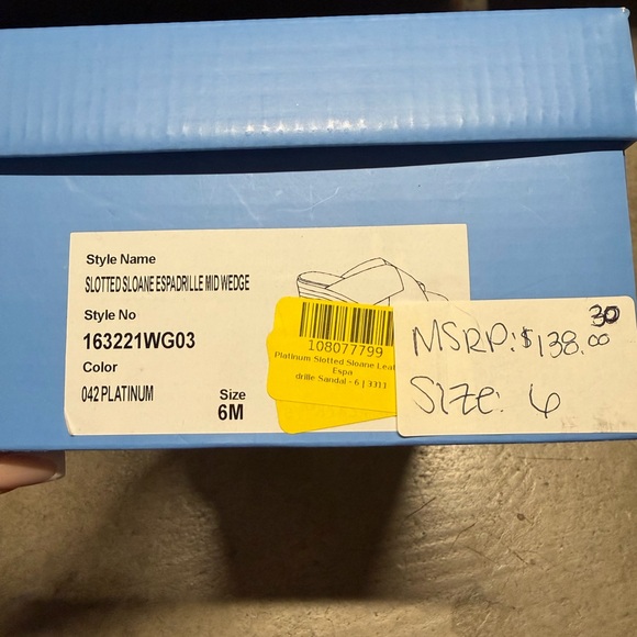 Jack Rogers Slotted Sloane Pebbled Espadrille Mid Wedge Women's Shoes - Picture 3 of 7